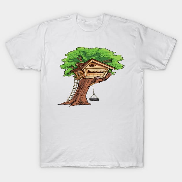 Hand tree house T-Shirt by Aish shop